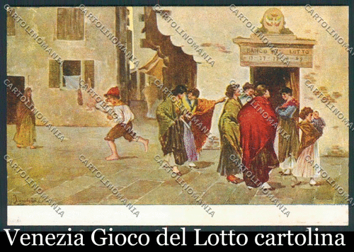 Venezia Gioco del Lotto cartolina 2