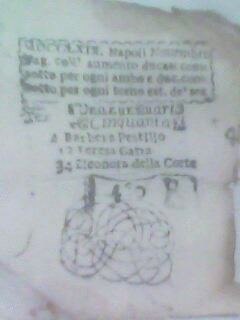 ESTRAZIONE del MESE di  NOVEMBRE dell’ANNO 1769 
sulla RUOTA di NAPOLI
GIOCATA per AMBO e TERNO
