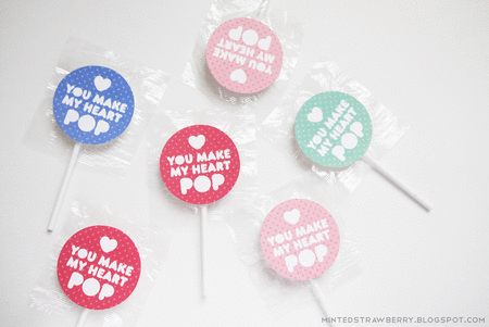 Free Printable Valentine Treat Printables + Silhouette Cut file @ mintedstrawberry.blogspot.com #Valentinesday
