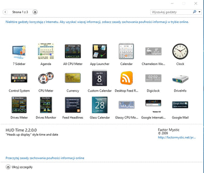 Gad�ety dla Windows 10