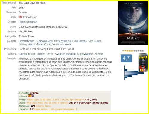 49e772828eedb73a959c8d13482af67e - Los Últimos Días En Marte (2014) [m1080p. ac3 5.1 Dual+Subt.] [Ficción, Terror] [MeGa]