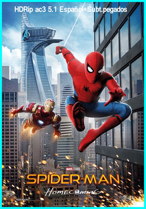 56deef941cc8b8426731bcd5e88c5fd1 - Spider-Man: Homecoming (2017) [HDRip ac3 5.1 Español+Subt. forzados] [Ficción, Acción] [Multi.]