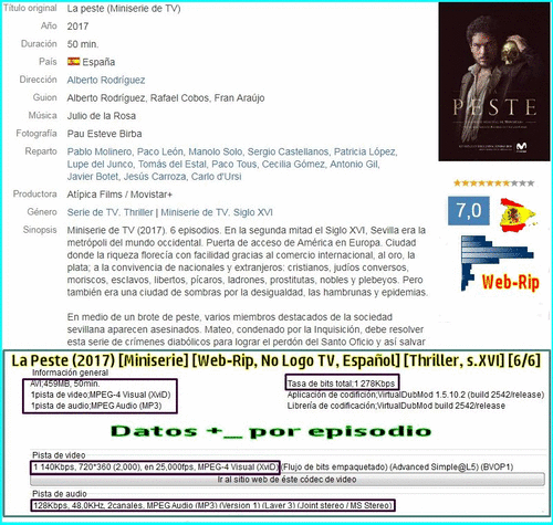 5872398aca075ac992b94e0f4d97a9da - La Peste (2017) [Miniserie] [Web-Rip, No Logo TV, Español] [Thriller, s.XVI] [6/6] [MG]