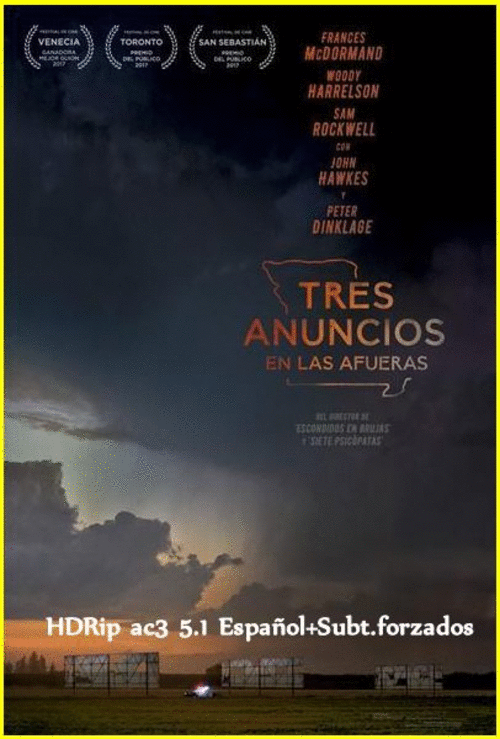 644d155c005e53476a4f63a8bf241581 - Tres Anuncios En Las Afueras (2017) [HDRip ac3 5.1 Español+Subt.forzados] [Comedia Negra, Racismo]