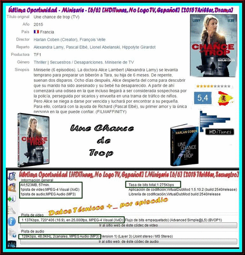 b2aa13a7da20634908cb574cf0ce331b - Última Oportunidad (2015) [Miniserie] [HDiTunes, No Logo TV, Español] [Thriller] [6/6] [MeGa]