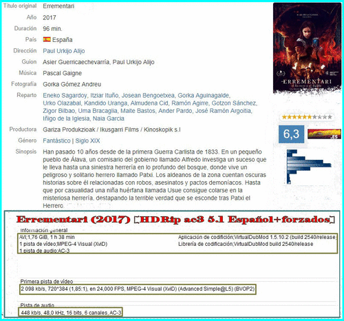 5b9f37cf4cf7e30d49d51f7d23920bd4 - Errementari (2017) [HDRip ac3 5.1 Español+forzados] [Fantástico, s.XIX]