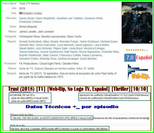 867d3e0862e7f9b6ebdeb636e8bdee58 - Trust (2018) [T1] [Web-Rip., No Logo TV, Español] [Drama, Mafia, años 70] [10/10]