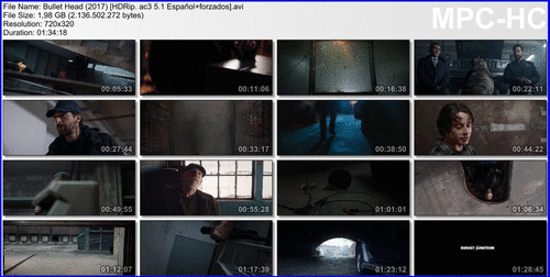 930000e9d279078fc767692a2474eef3 - Bullet Head (2017) [HDRip. ac3 5.1 Español+forzados] [Thriller, Crimen]