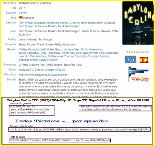 efedc3c3f27726227d6d50835e05f11d - Babylon Berlin (2017) [T1] [Web-Rip, No Logo TV, Español] [Drama, Crímen, Años 20] [8/8]