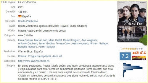 4148d77b3b0d7b79dea2501ba3dda4b6 - La Voz Dormida (2011) [m1080p. ac3 5.1 Español] [Drama|G.C.Española|]