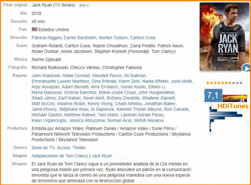 793adb719da1a5b5b218fd9c0dc4f837 - Jack Ryan, de Tom Clancy (2018) [T1] [HDiTunes, No Logo TV, Español] [Thriller, Drama] [8/8]