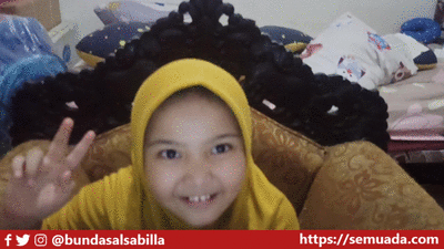 Salsabila belajar ngaji surat Al-Alaq (3 Mei 2020)