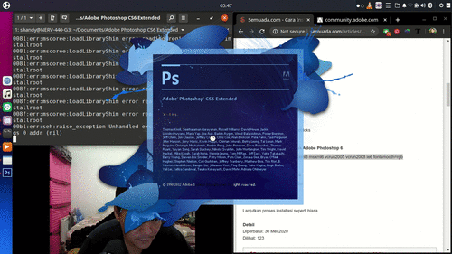 Cara install Adobe Photoshop 6 di Ubuntu 20.04 Focal Fossa