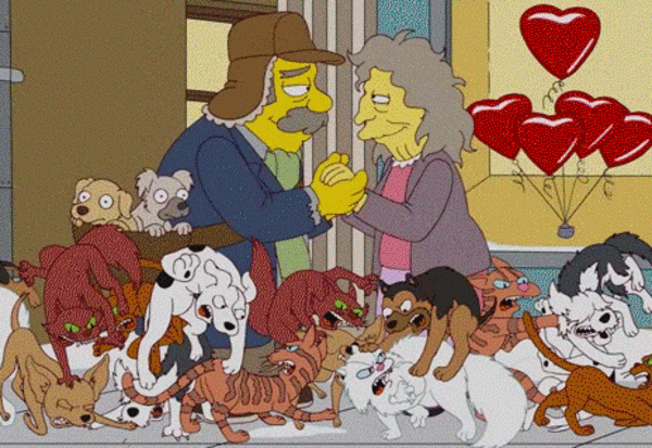 Los Simpson La Vieja De Los Gatos