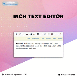RTF Editor Component for HTML, NET, Win Form, and More can be purchased.