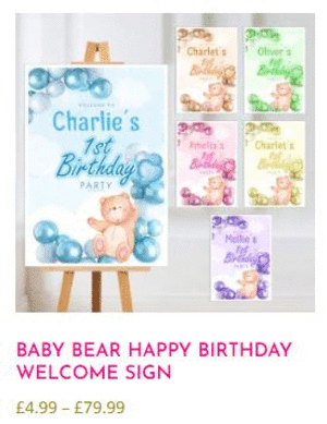 Birthday Party Welcome Sign to Set the Celebration Mood